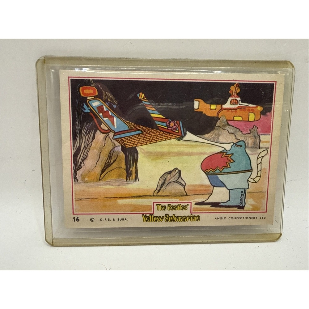 The Beatles Original Yellow Submarine UK Card # 16 Anglo Confectionery LTD